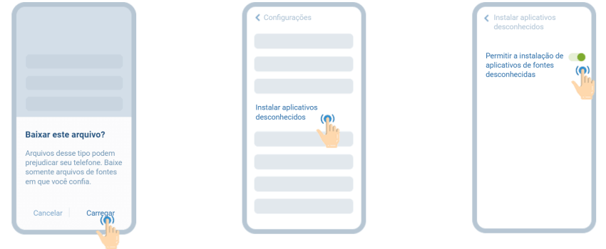 Instalação do aplicativo Android 1xbet