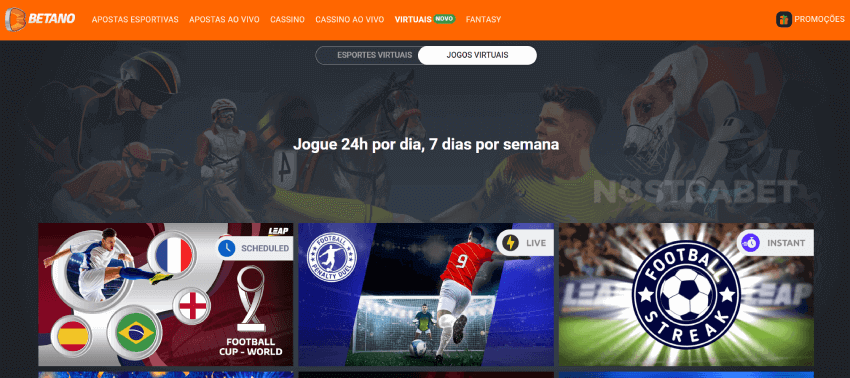 Betano virtuais instantâneos
